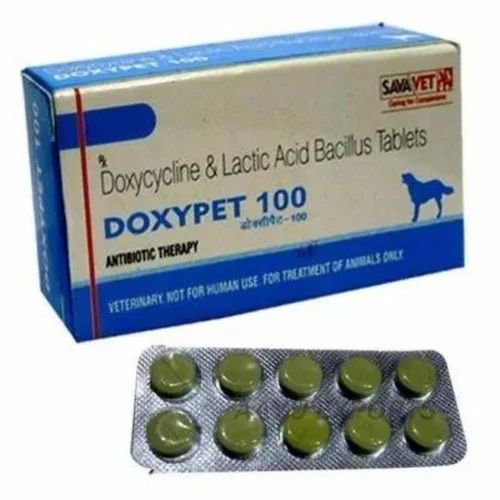 100mg Doxypet Doxycycline Lactic Acid Bacillus Tablets