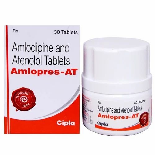 Amlodipine 5mg & Atenolol 50mg Amlopres-AT Tablets