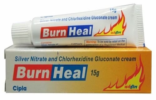 Chlorhexidine Gluconate 0.20%W/W+Silver Nitrate 0.20% W/W Burnheal Cream