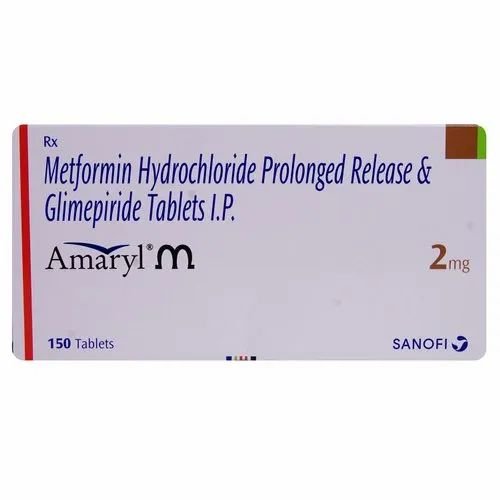 Glimepiride 2mg and Metformin 500mg Amaryl M 2mg Tablet PR