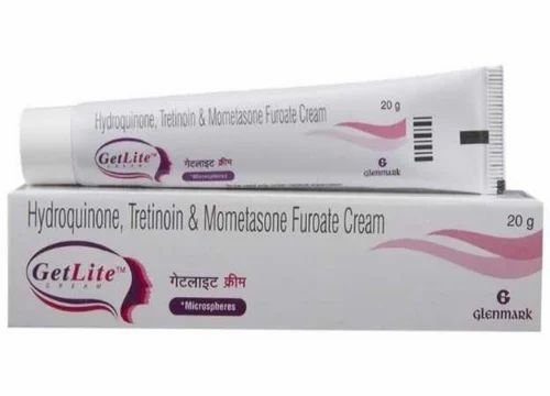 Hydroquinone 2% w/w+Mometasone 0.1%w/w+Tretinoin 0.025%w/w Getlite Cream