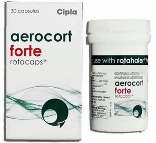 Levosalbutamol 100mcg + Beclometasone 200mcg Aerocort Forte Rotacap