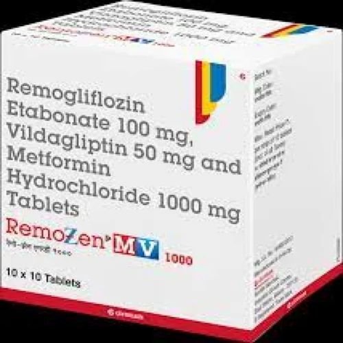 Remogliflozin Etabonate 100mg + Vildagliptin 50mg + Metformin 1000mg Tablet