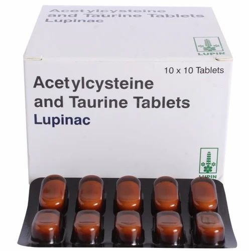 Taurine 500mg + Acetylcysteine 150mg Lupinac Tablet